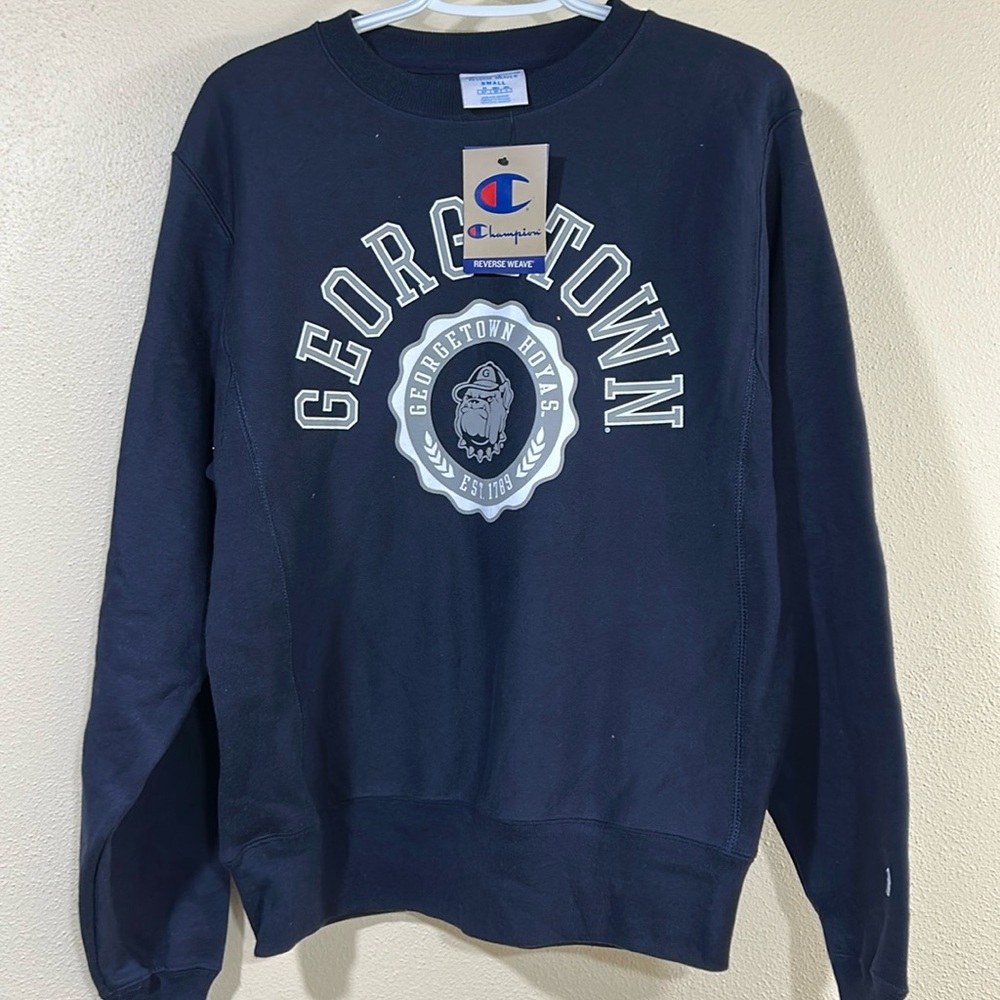 Champion Navy Georgetown Sweatshirt